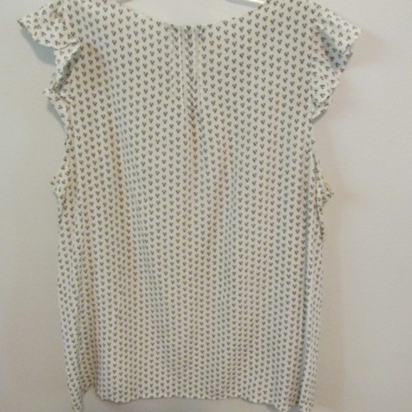 J.CREW Sleeveless Ruffled Silk Top Size 10 - Picture 2 of 7